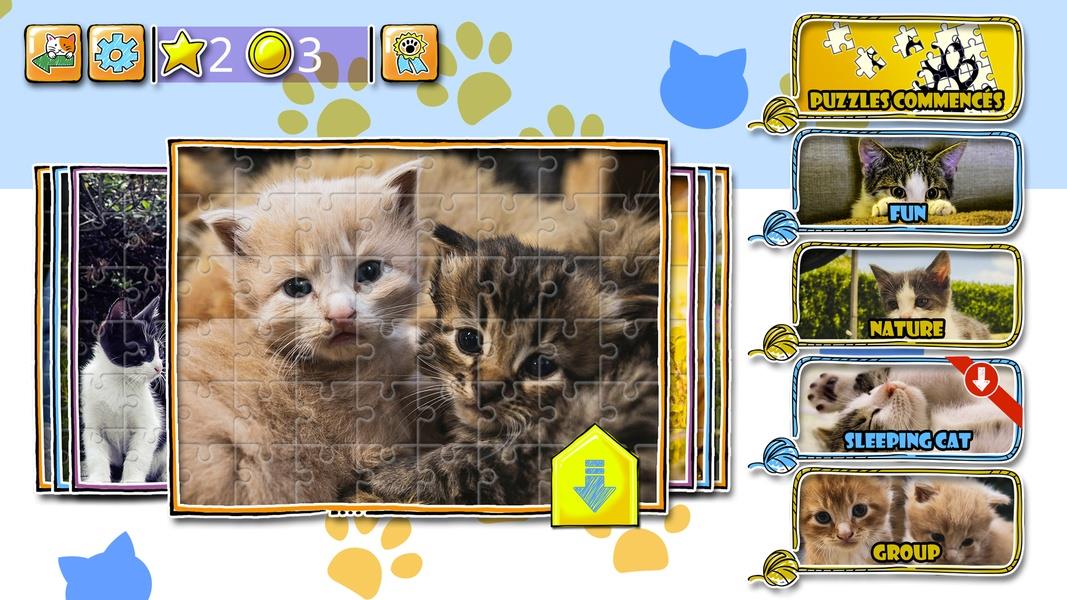 Jigsaw Puzzle Cats Kitten Ảnh chụp màn hình 2