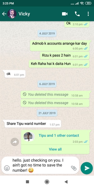 WhatsApp Direct Message স্ক্রিনশট 1