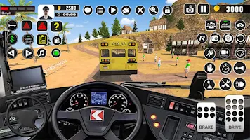 Offroad School Bus Driver Game Ảnh chụp màn hình 2