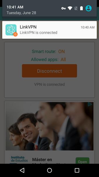 LinkVPN ဖန်သားပြင်ဓာတ်ပုံ 3