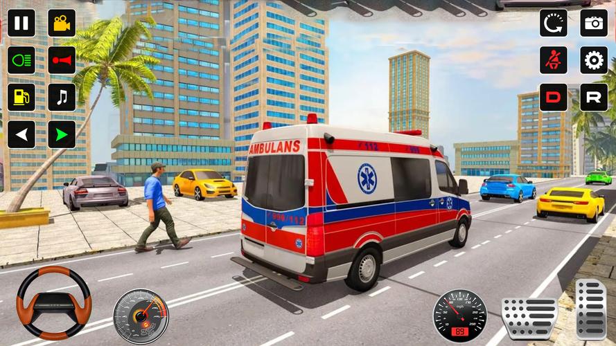 Police Rescue Ambulance Games Capture d'écran 2