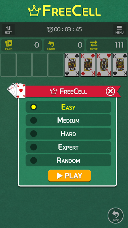 Schermata FreeCell - Classic Card Game 1