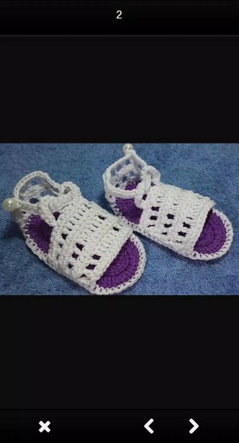 Knitted sandals idea Captura de pantalla 1