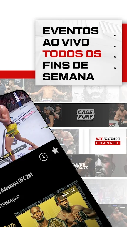 UFC Fight Pass - MMA ao vivo 스크린샷 1