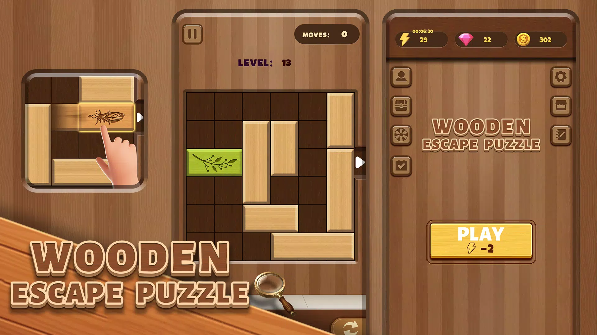 Wooden Escape Puzzle Ảnh chụp màn hình 0