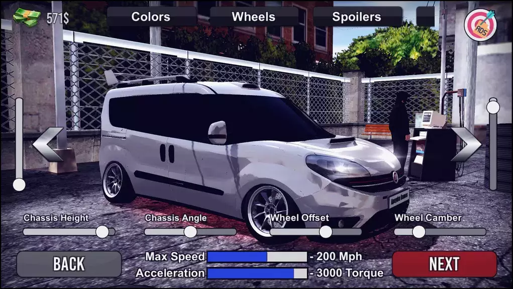 Doblo Drift Simulator 螢幕截圖 1