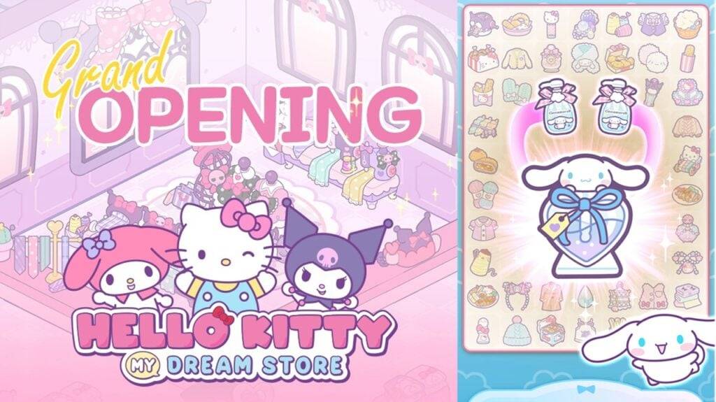 Gabungkan dengan watak Sanrio dalam permainan baru hello kitty kedai impian saya