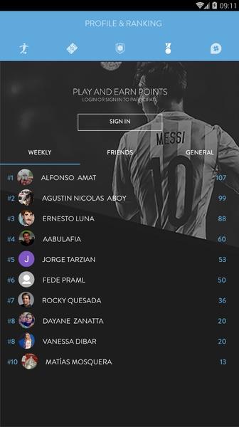 Messi App Oficial Zrzut ekranu 3