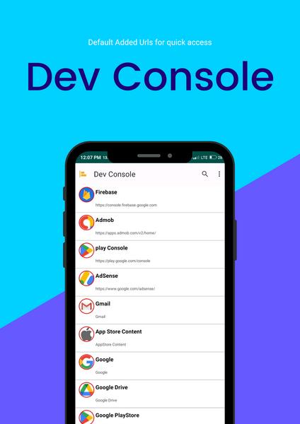 Dev Console Schermafbeelding 1