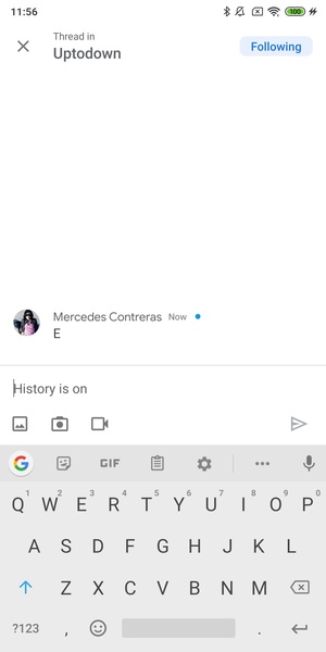 Google Chat Captura de pantalla 1