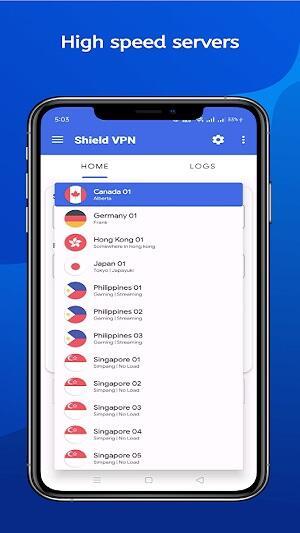 Shield VPN Mod Schermafbeelding 3