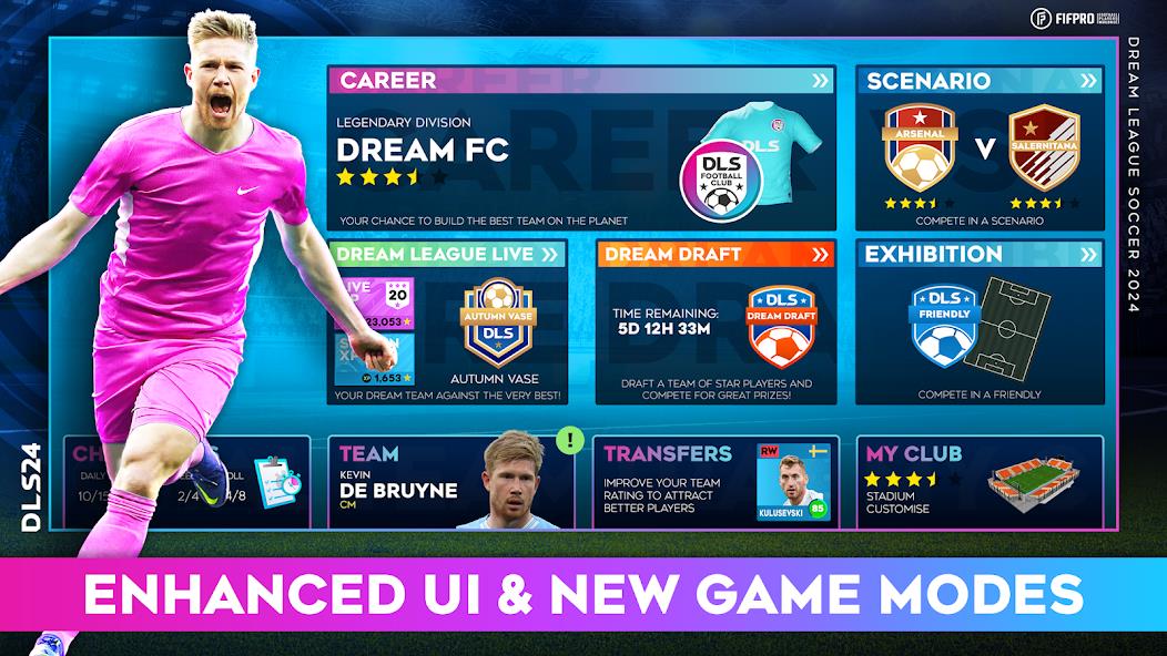 Dream League Soccer 2024 Mod ဖန်သားပြင်ဓာတ်ပုံ 0