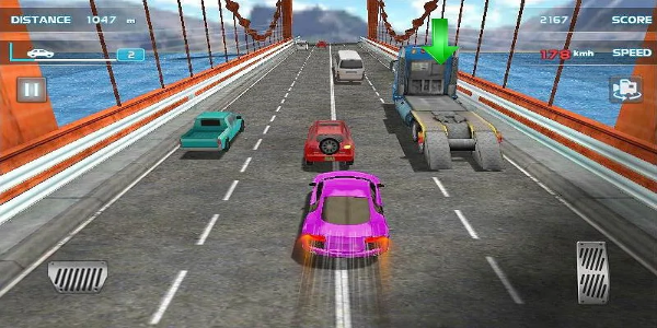 Turbo Driving Racing 3D Schermafbeelding 1