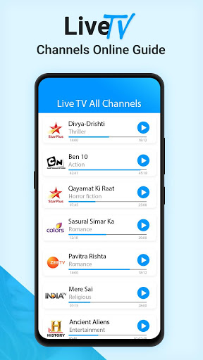 Live TV Channels Free Online Guide ဖန်သားပြင်ဓာတ်ပုံ 0