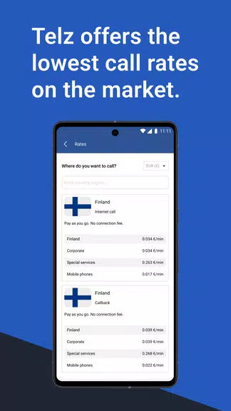 Telz International Calls स्क्रीनशॉट 3