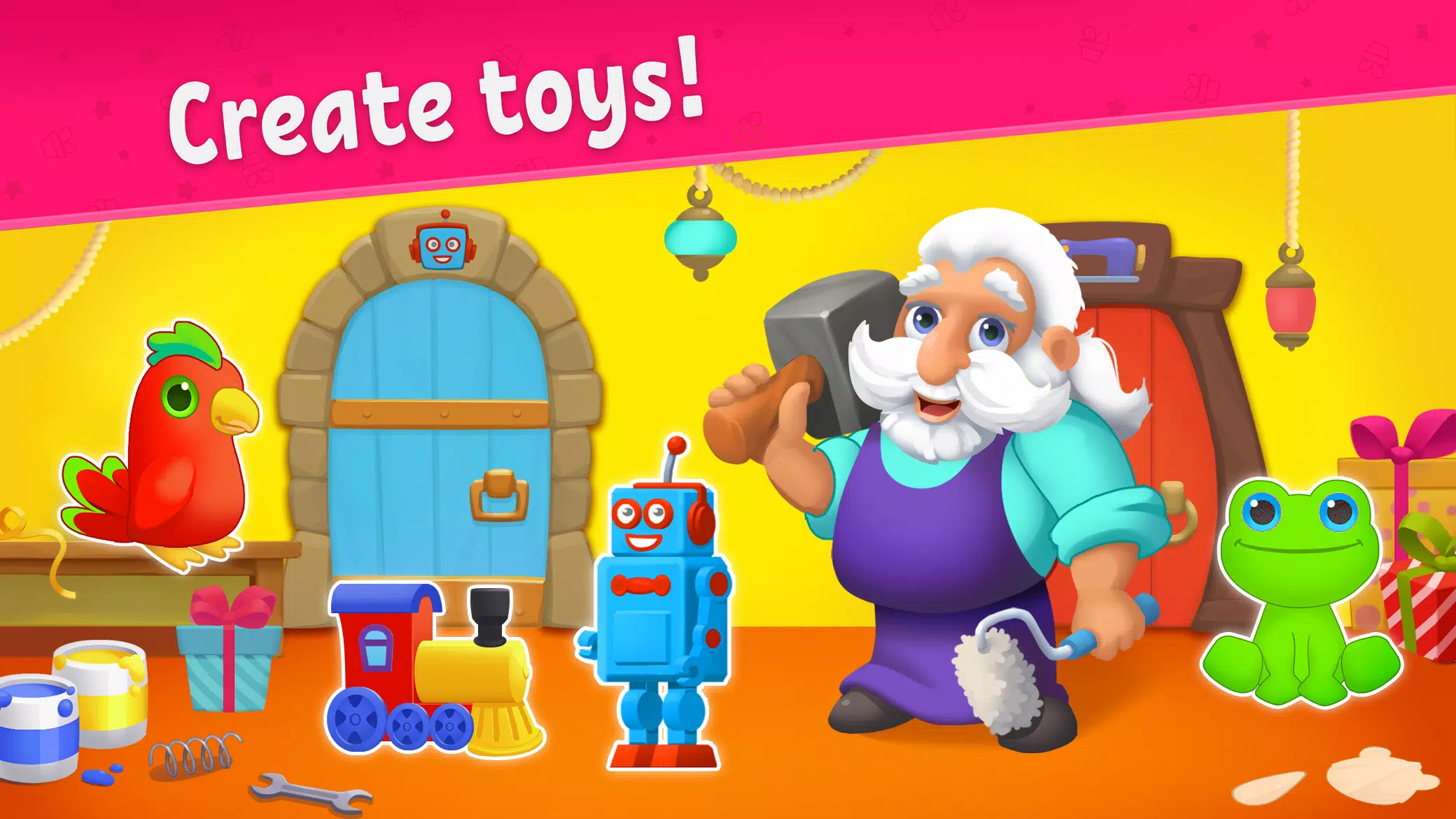 Toy maker, factory: kids games Captura de tela 0