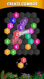 Merge Hexa - Number Puzzle Captura de pantalla 2