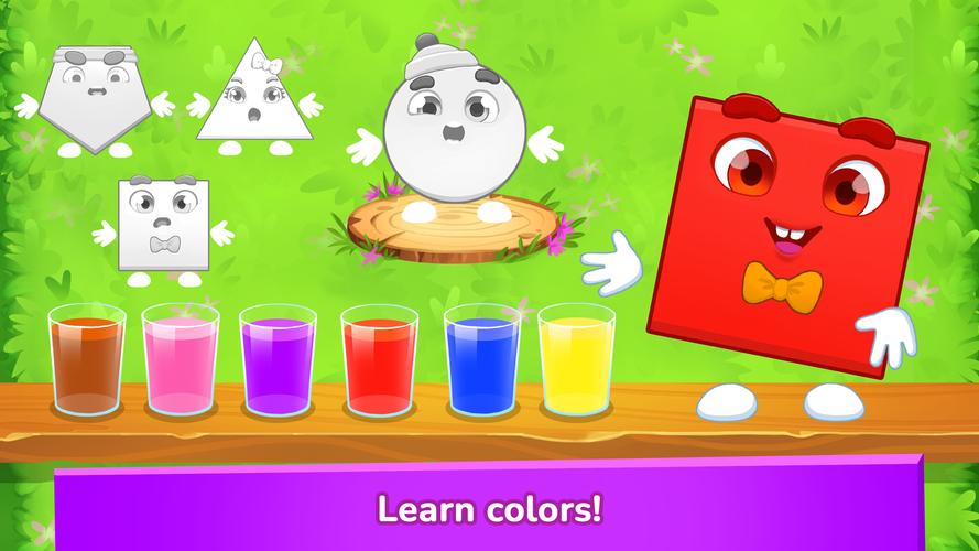 Learning shapes & colors games Ảnh chụp màn hình 2