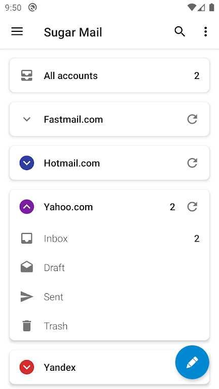 Sugar Mail – Email App Mod Ảnh chụp màn hình 1