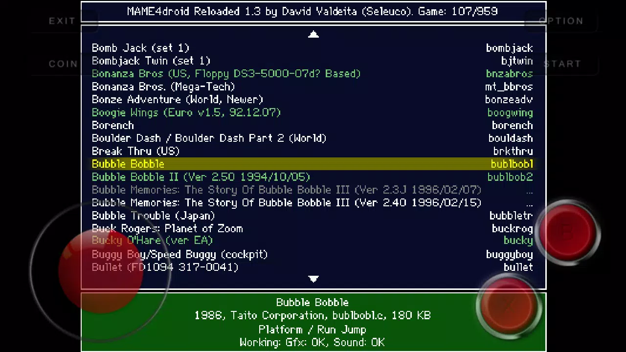 MAME4droid  (0.139u1) 螢幕截圖 0