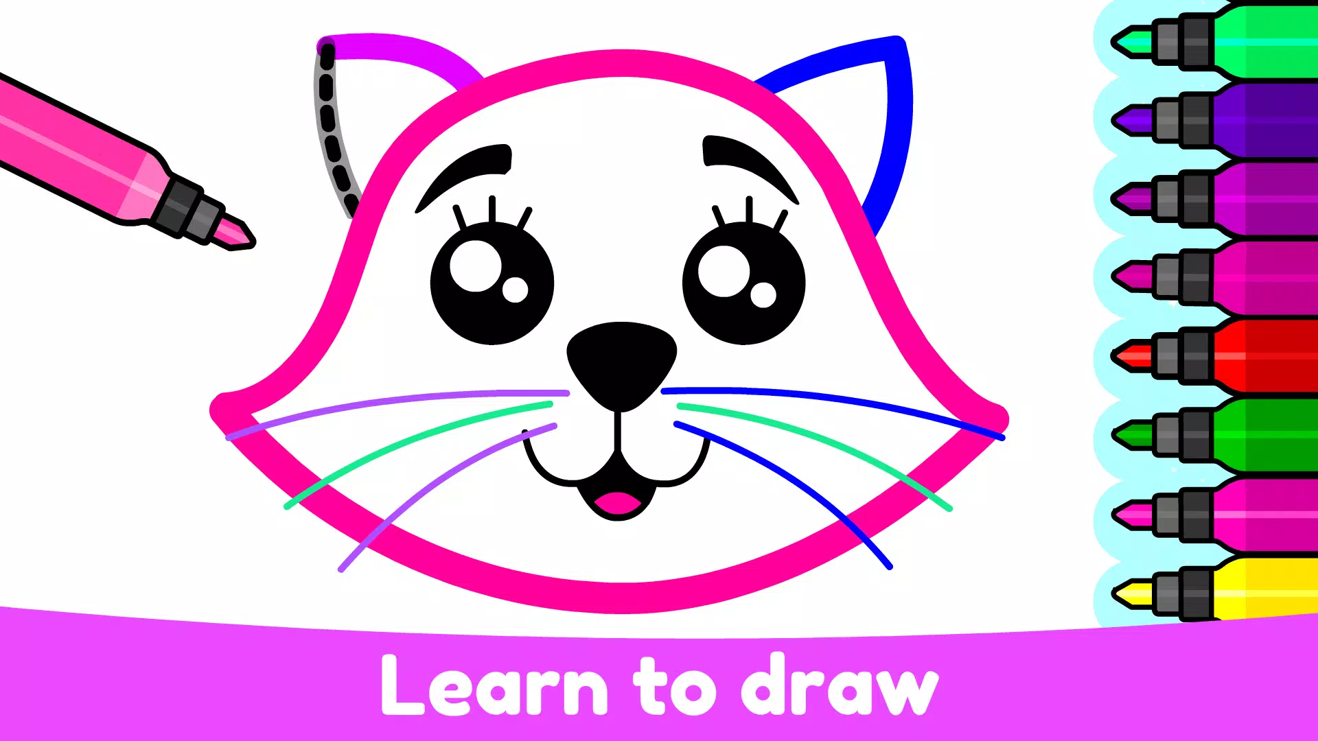 Kids Drawing & Coloring Games ภาพหน้าจอ 0