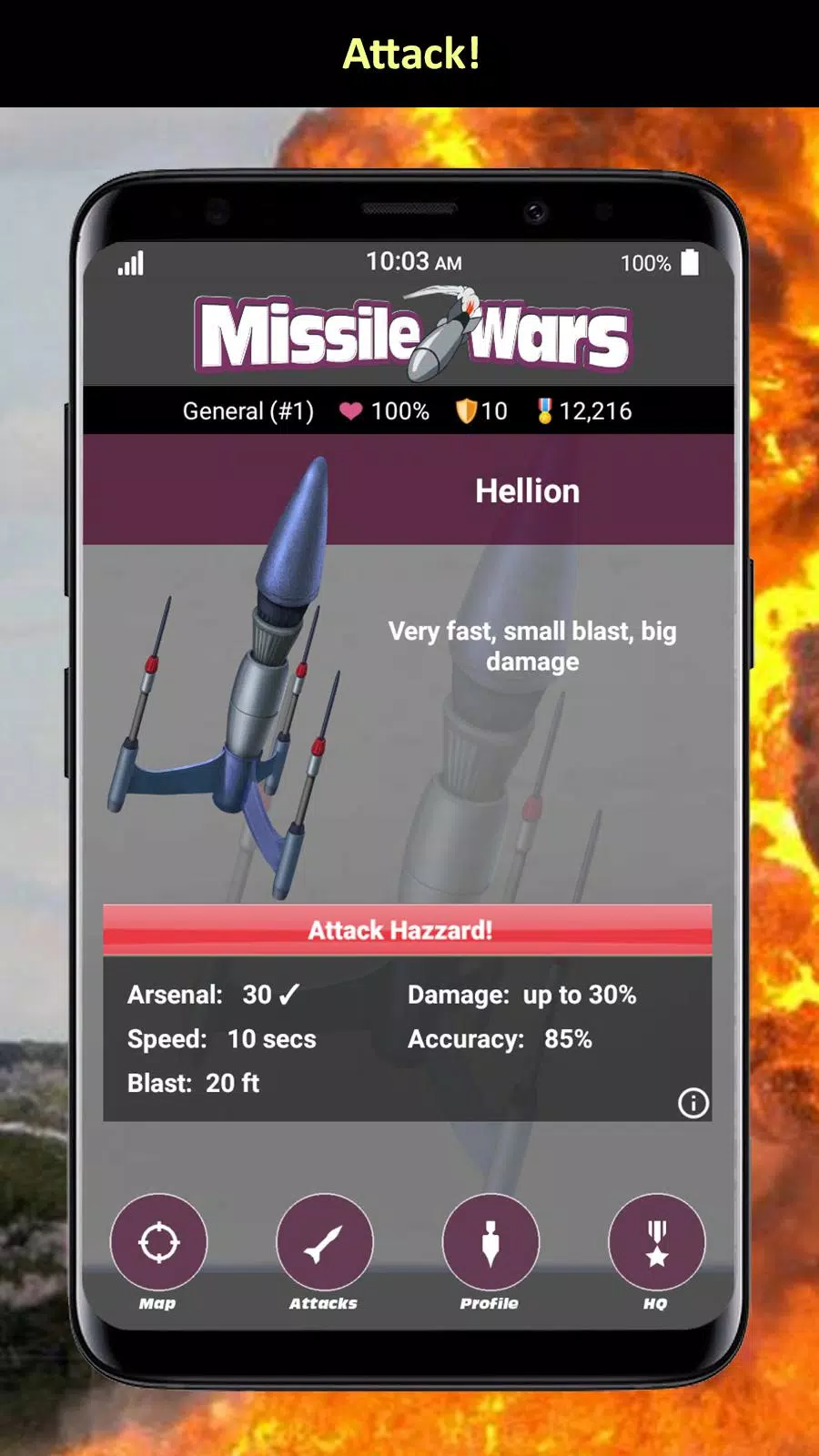 Schermata Missile Wars 2