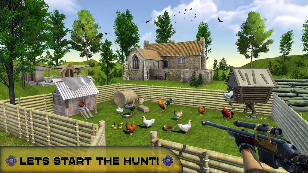 Chicken Hunting Challenge Game Schermafbeelding 0