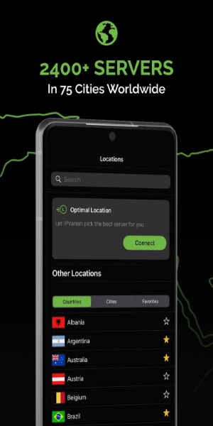 IPVanish: VPN Location Changer Mod Tangkapan skrin 1