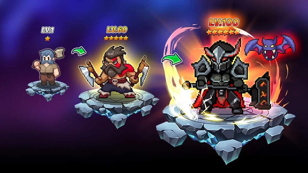 Guardian War: RPG Pixel Hero ภาพหน้าจอ 2