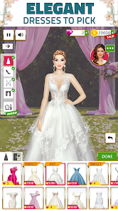 Hochzeitdesigner: Kleiddressup Captura de pantalla 0