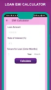 Schermata Loancash - EMI Loan Calculator 1