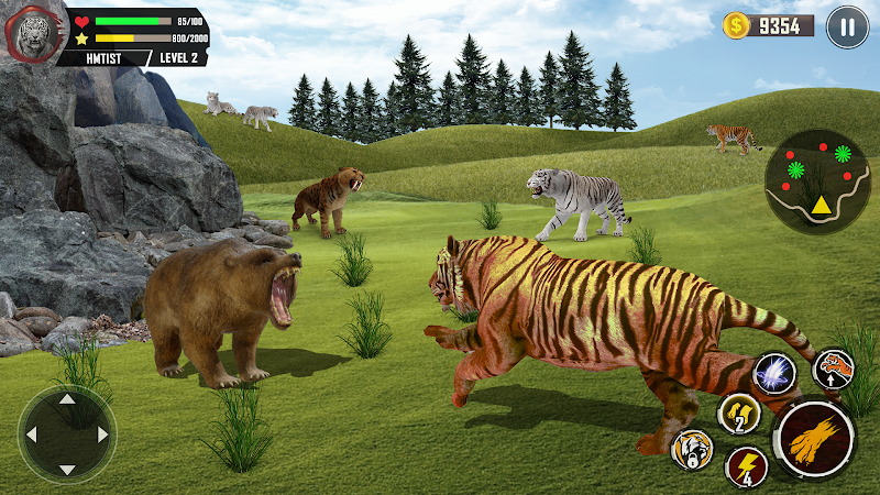 Tiger Simulator 3D Animal Game ภาพหน้าจอ 2