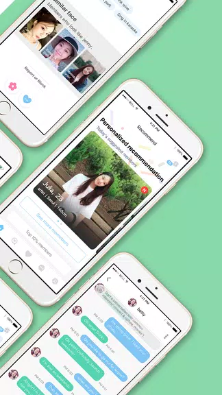 WowU– Face recognition Dating, Meet Singles & Chat स्क्रीनशॉट 1