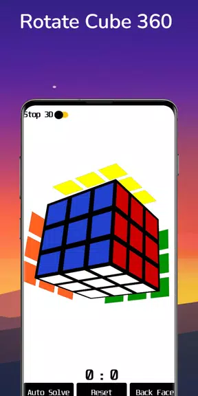 Rubik's Cube Solver - 3D Cube Tangkapan skrin 0