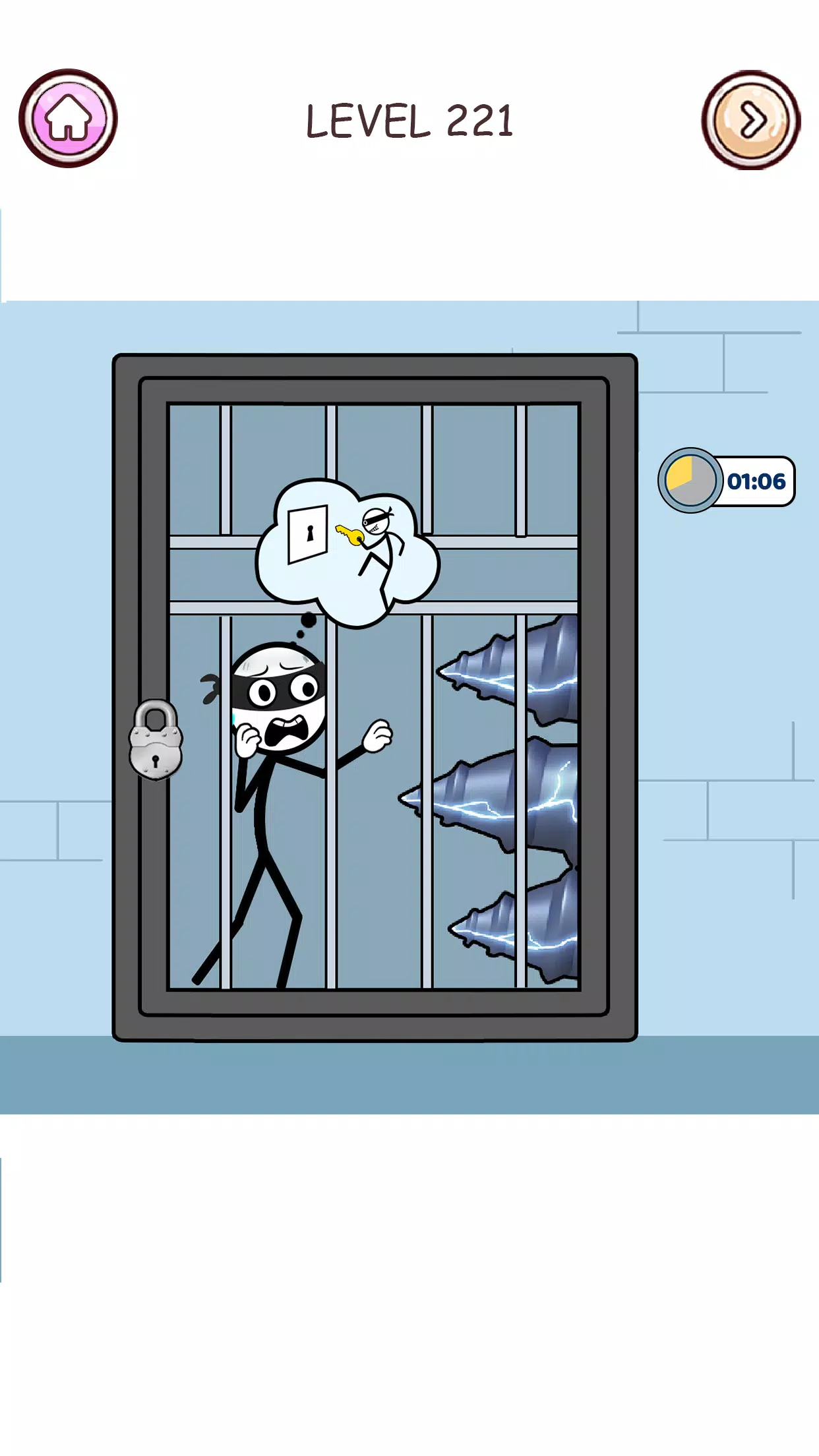 Stick Robber: Brain Puzzle ဖန်သားပြင်ဓာတ်ပုံ 1