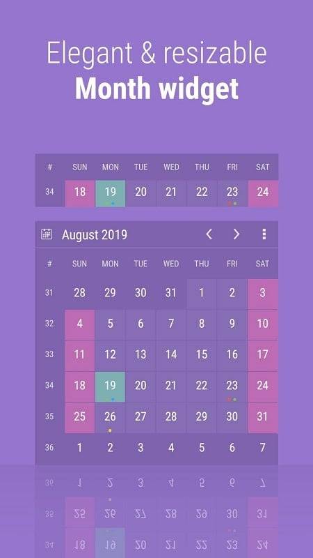 Calendar Widget: Month/Agenda 스크린샷 0