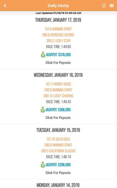 Schermata Lottery Results 0