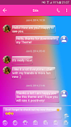 SMS Messages Glass Gradient Tangkapan skrin 2