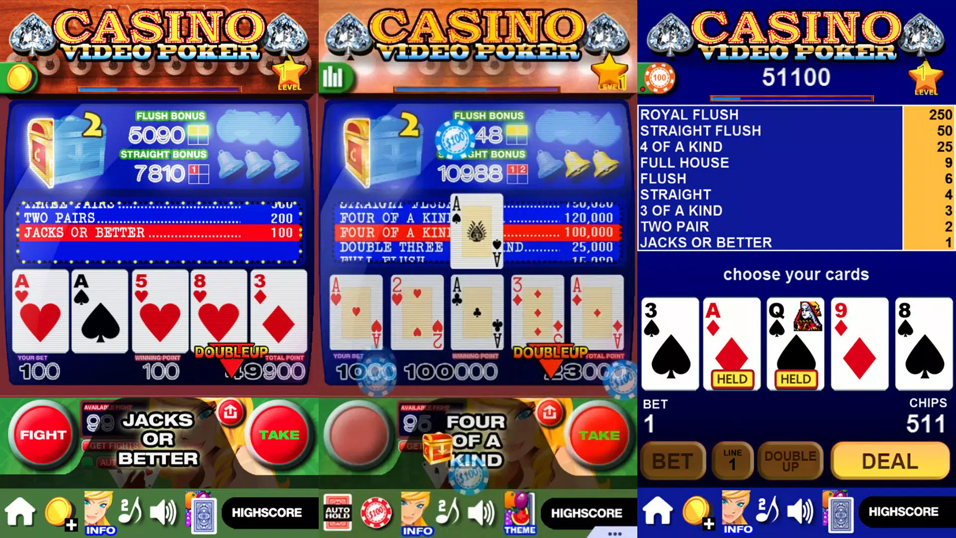 Casino Video Poker ဖန်သားပြင်ဓာတ်ပုံ 2