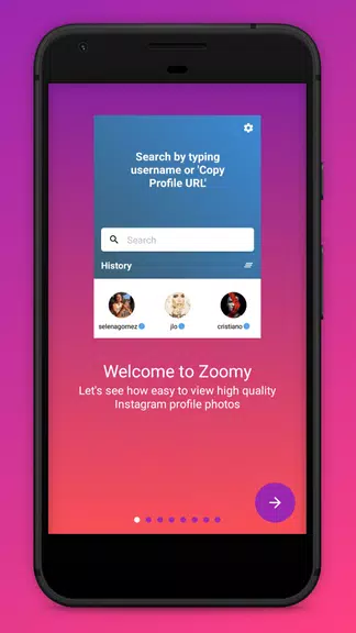 Zoomy for Instagram - Big HD profile photo picture স্ক্রিনশট 0