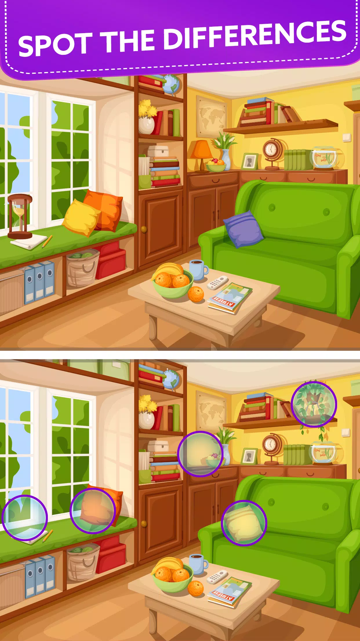 Spot 5 Differences: Find them! Screenshot 0