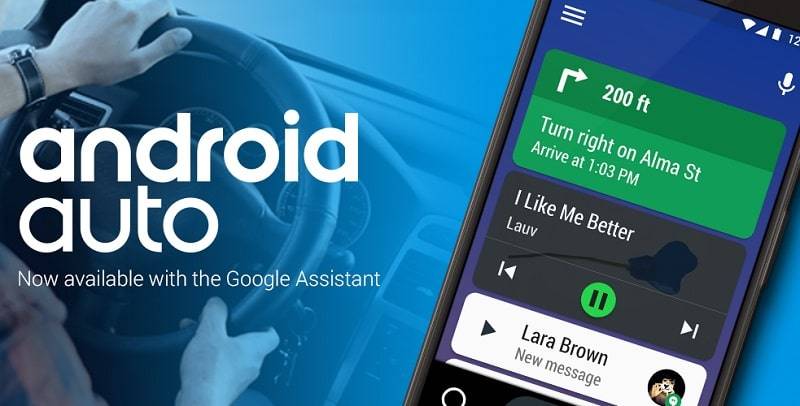 Android Auto – Google Maps, Media & Messaging Ảnh chụp màn hình 0