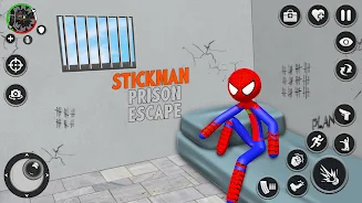 Spider Stick Hero Prison Break Скриншот 2