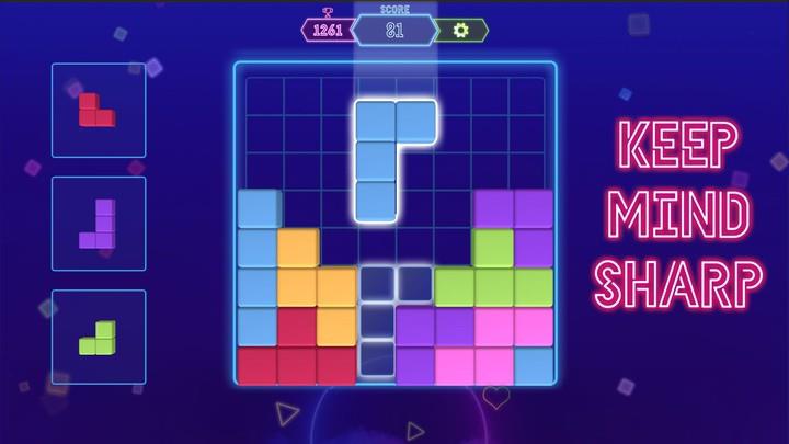 Block Neon 3D : Disco Puzzle Ekran Görüntüsü 2