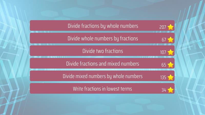 Dividing Fractions Math Game Tangkapan skrin 0