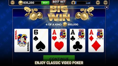 Best-Bet Video Poker Tangkapan skrin 1