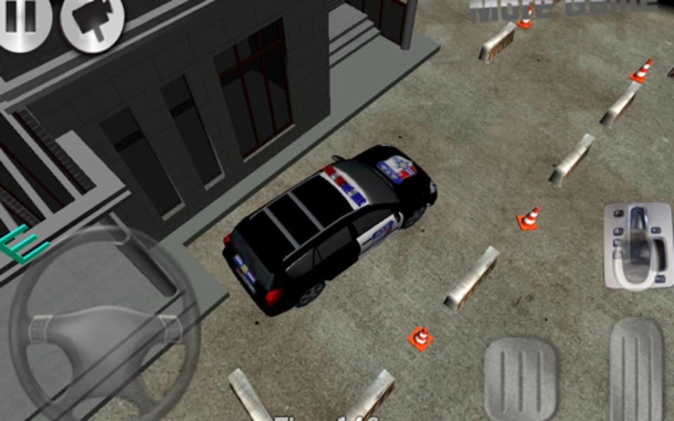 Schermata 3D police car parking 1