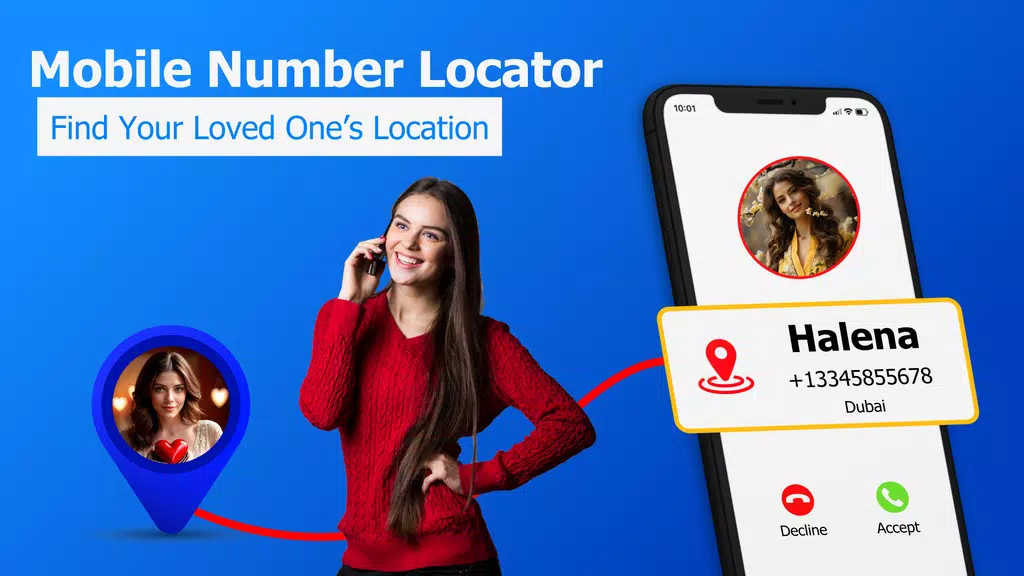 GPS Mobile Number locator App 스크린샷 0