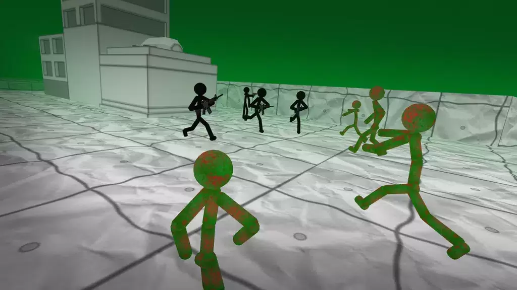 Stickman Zombie 3D Captura de tela 1