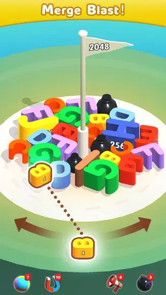 Merge Blocks 3D - 2048 Puzzle 螢幕截圖 1